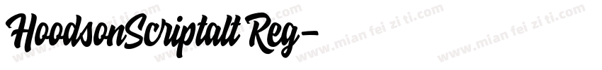 HoodsonScriptalt Reg字体转换